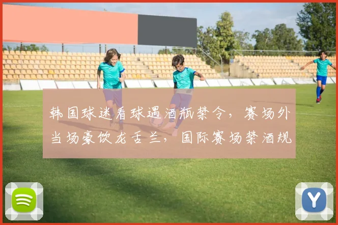 韩国球迷看球遇酒瓶禁令，赛场外当场豪饮龙舌兰，国际赛场禁酒规定引热议